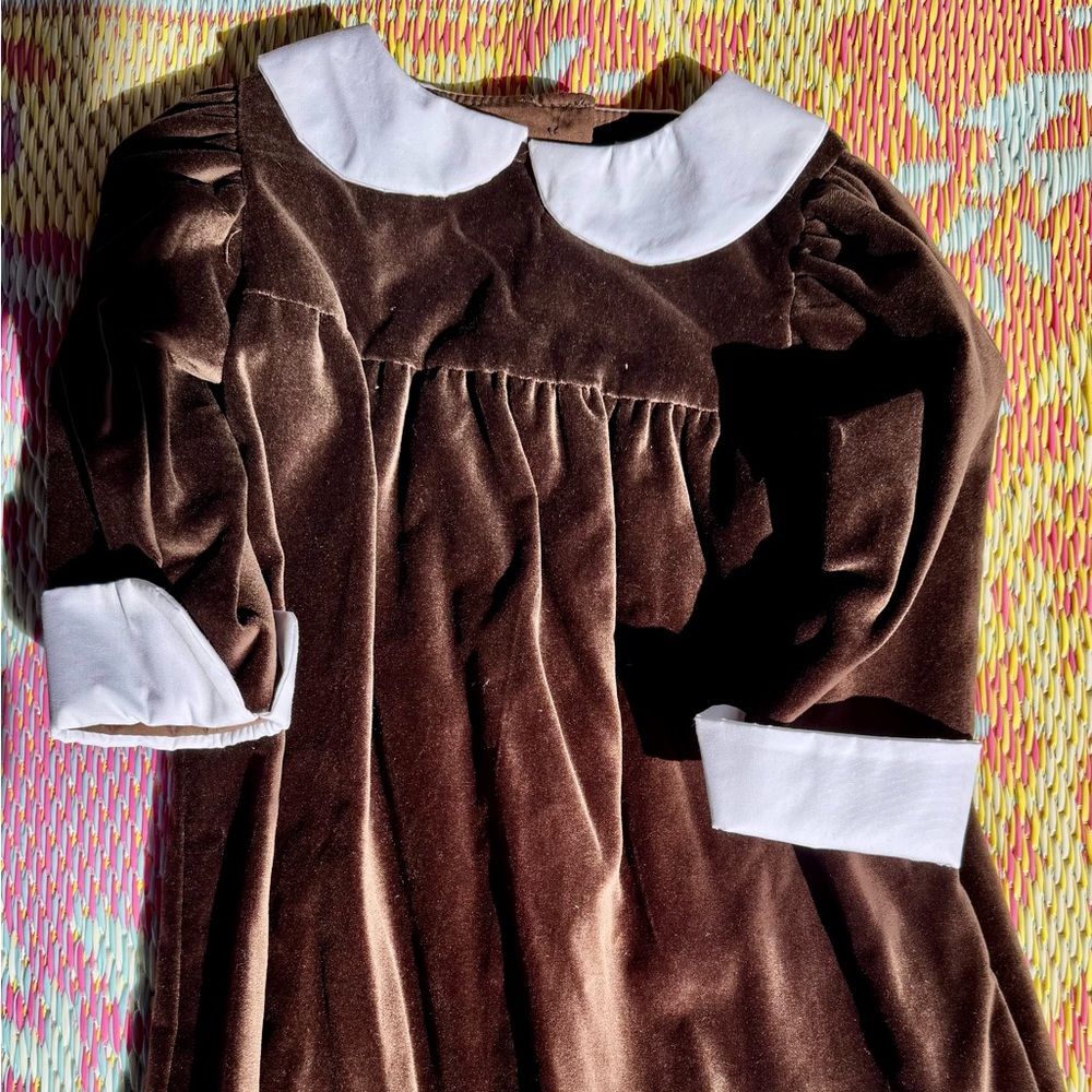 The Beaufort Bonnet Company Brown Velvet Dress
